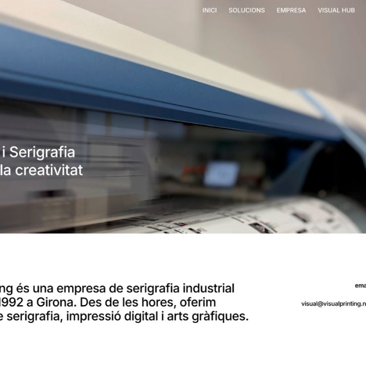disseny web visual printing visual hub girona